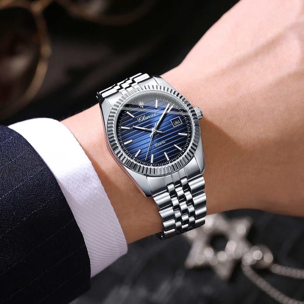 CHENXI New Man Watch Business Elegant Waterproof Luminous Quartz Clock Stainless Steel Watches Luxury Men 2024