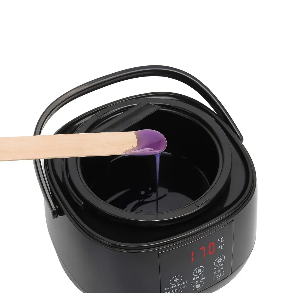 جهاز إزالة الشعر بالشمع عالي الجودة، وعاء إزالة الشعر الكهربائي، جهاز تسخين الشمع مع شاشة LCD تعمل باللمس