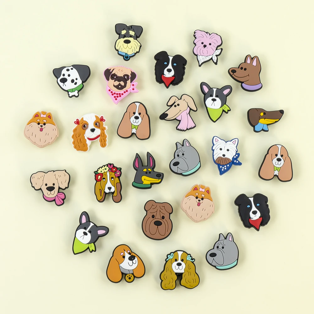 1/20 Stuks Leuke Pommeren Pug Schoen Charmes Voor Jongens Bree Jacht Hond Schoen Decoratie Accessoires Grappige Hond Pin klomp Voor Kinderen Gift