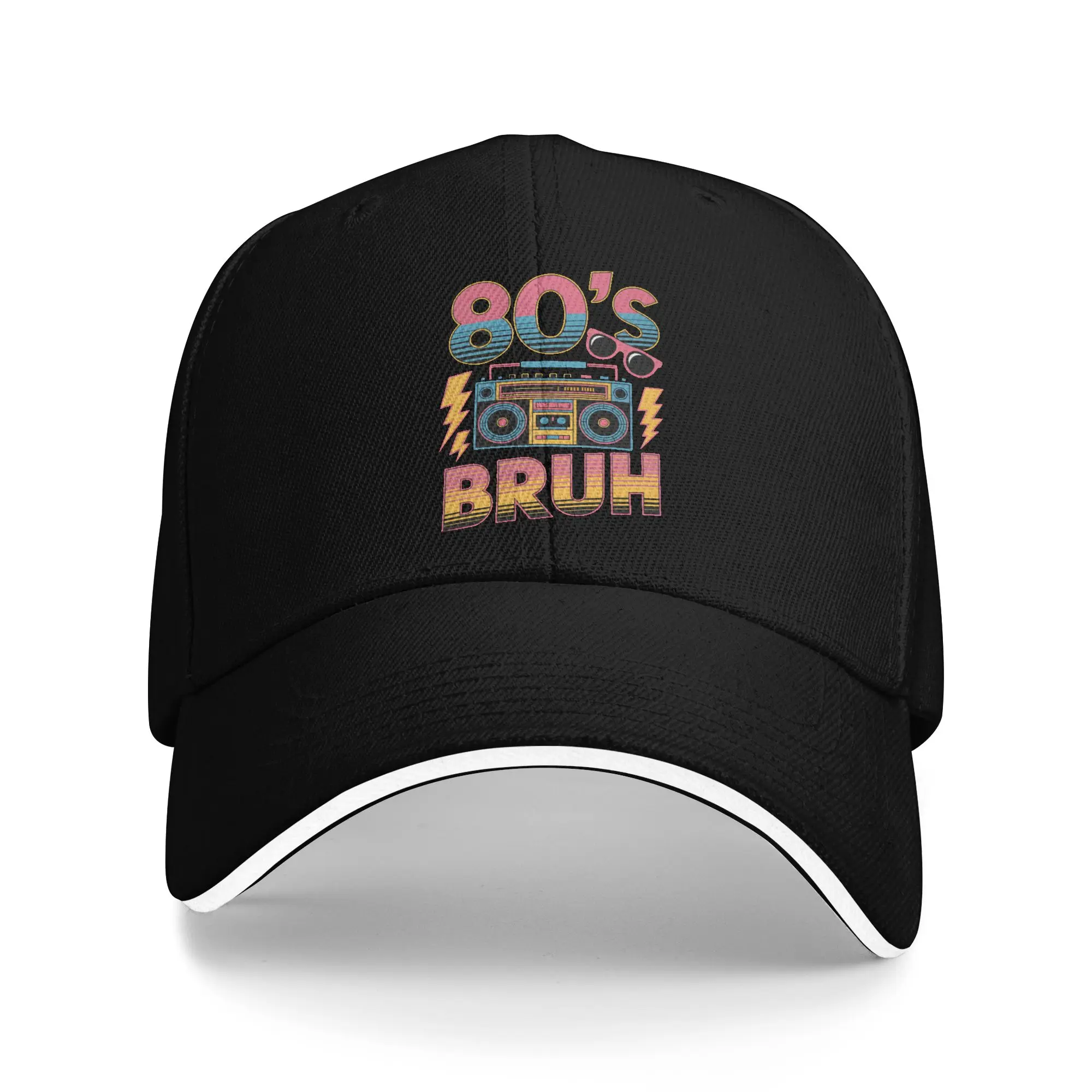 Back to the 80's Retro Music Disco Party Golf Cap Merch Leisure  Sun Cap For Unisex Daily Headewear  Gift
