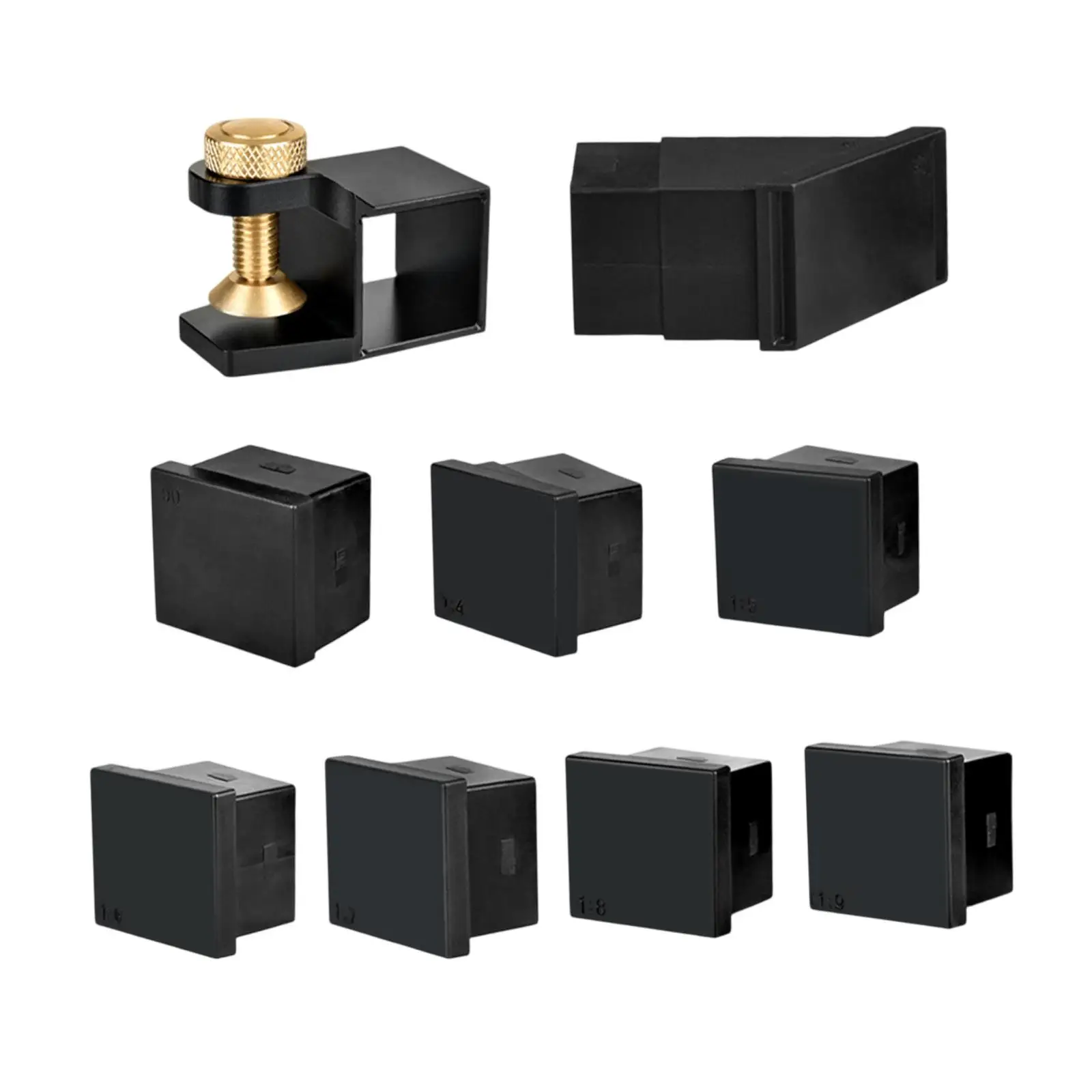 Dovetail Saw Guide Kit Cutting Wood Joints Gauge with 6 Modules Right Angle