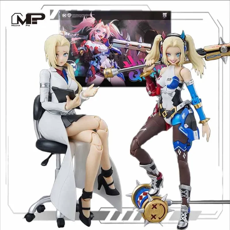 MECHA PIG Original Model Kit DC Harley Quinn Two Forms Anime Action Figure Assembly Model Toy for Boys Gifts Ornaments