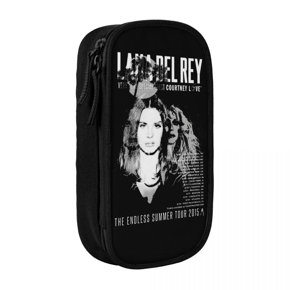 

Lana Del Ray Vintage Pencil Case Music Album Zipper Pencil Box Students Lovely Big School Pencil Cases Stationery Organizer