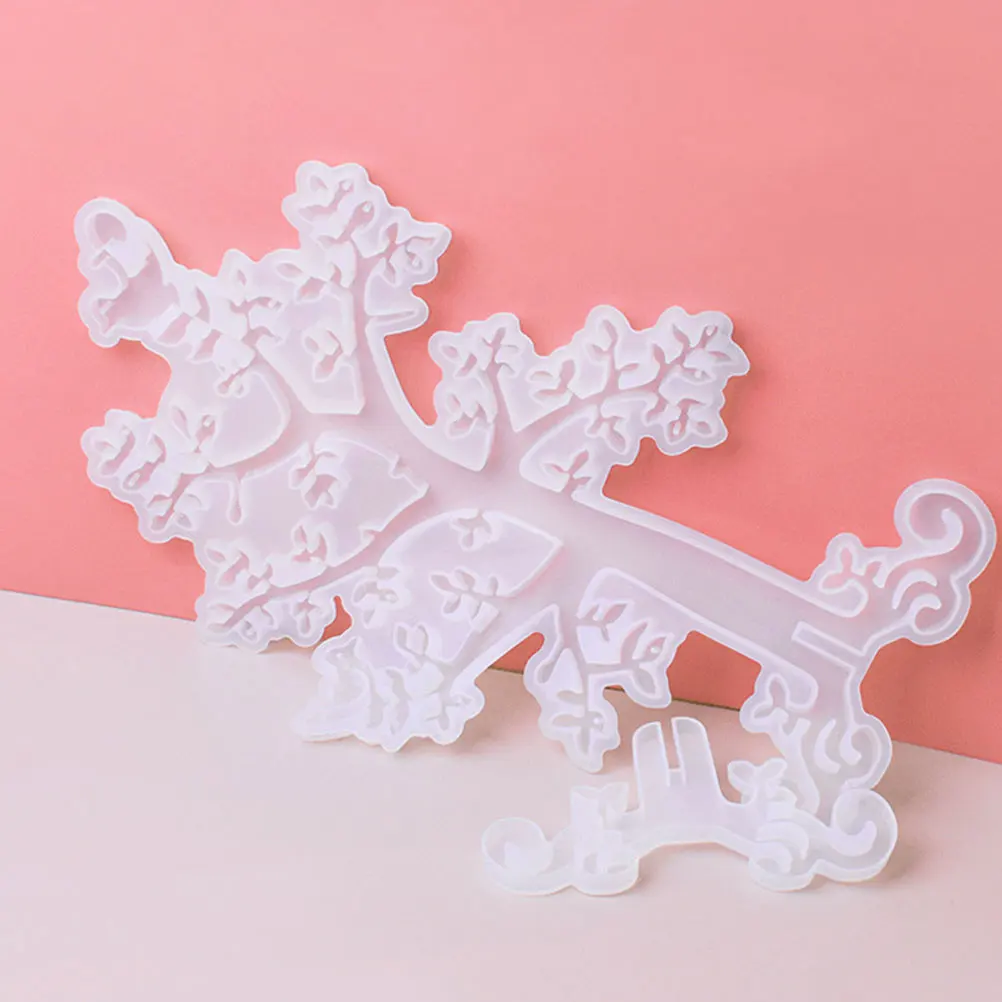 

Silicone DIY Earring Display Holder Craft Making Supplies Jewelry Holder Mold Tree Shape Jewelry Accessories Parts