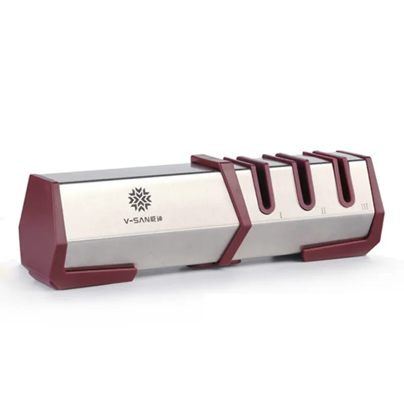 Profesional Kitching Chef Knife Sharpener 3 Stages Handheld Knife Sharpener Manufacturer