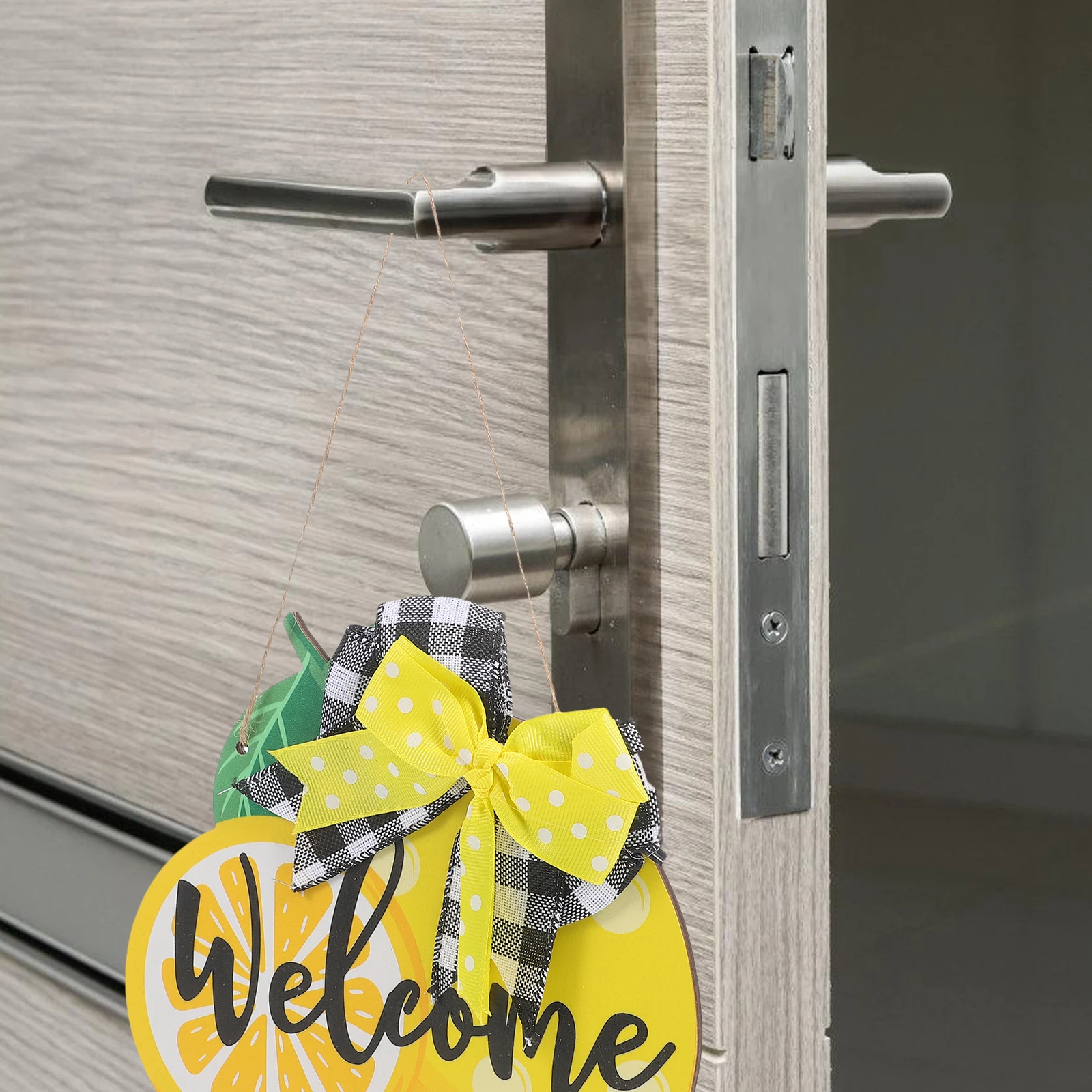 

Lemon Wooden Sign Summer Welcome Sign For Front Door Summer Door Hanger Rustic Farmhouse Decor Outdoor Spring Signs