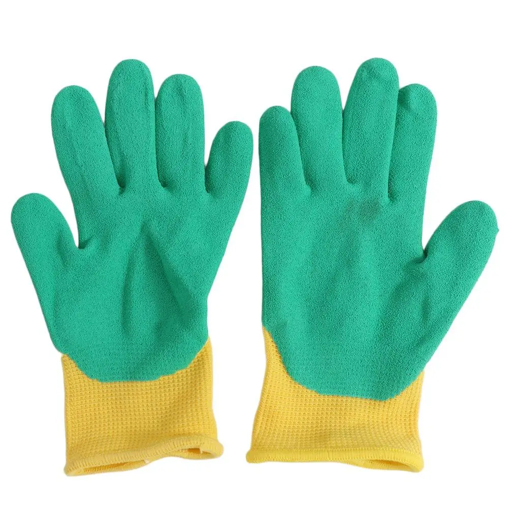 1Pair Durable Children Protective Gloves Waterproof Dust-proof Kid Gardening Gloves Anti Bite Cut Collect Seashells