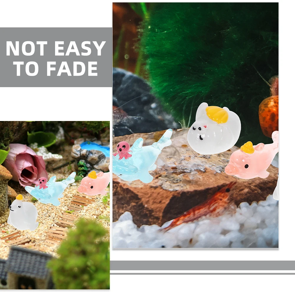 

12 Pcs Resin Marine Animal Figurine Vibrant Fish Tank Decoration Aquarium L scaping Sea Animals Underwater nament Pet Supplies