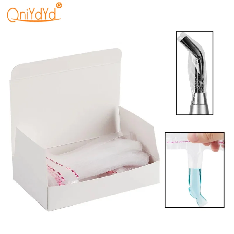 200Pcs/Box Dental Light Curing Head Covers Disposable Protective Cover Led Curing Light Guide Head Covers Sleeve