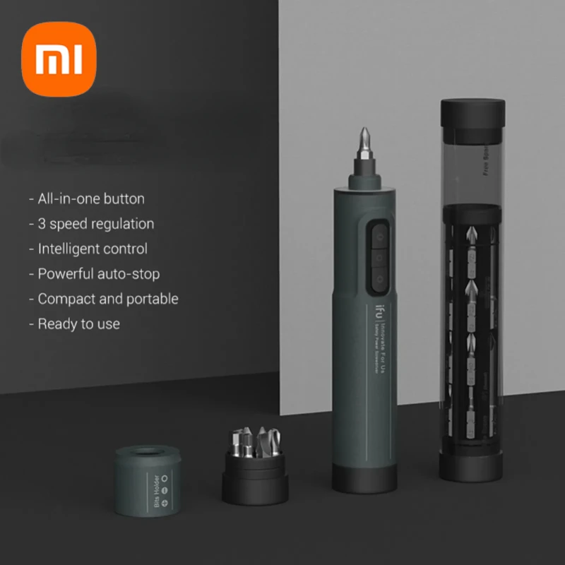 

Xiaomi IFu BS1 Plus Lithium Electric Screwdriver Kit 3 Leds Lights Rechargeable Cordless Screwdrivers Set Repairt Power Tools