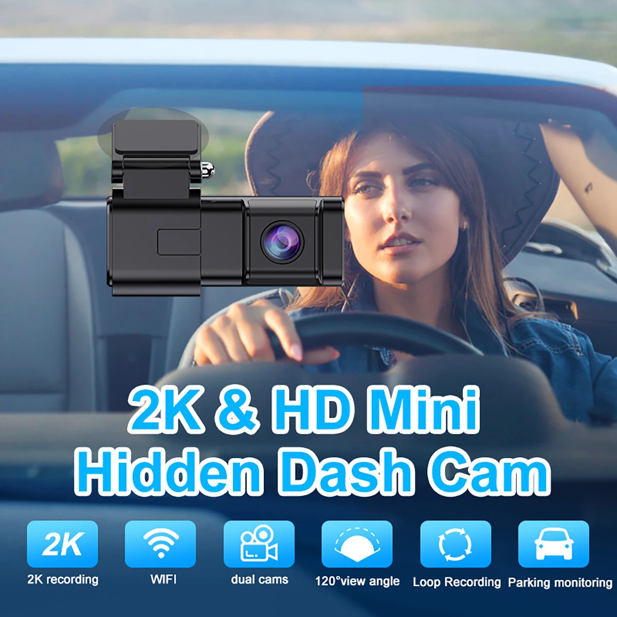 Best Dash Cam Front 2K And Rear 1080P Camera Night Vision Supports 24H Parking Monitor Collision Sensor Car Video Recorder WiFi