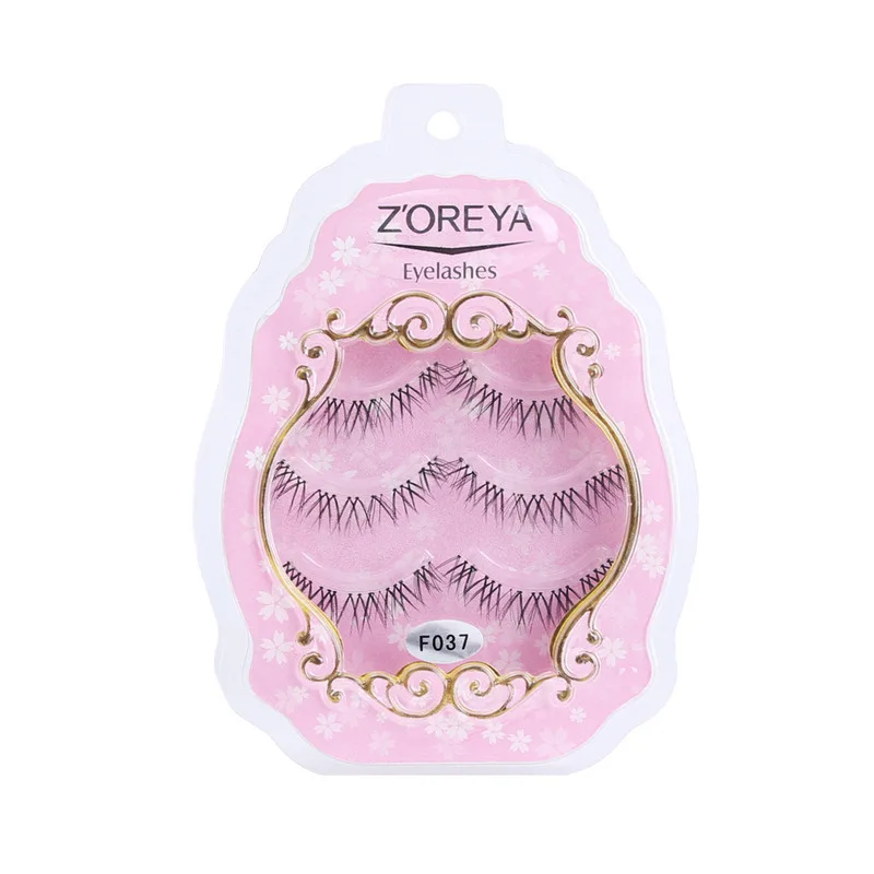 Zoreya's Lazy Man Trilogy: Natural Imitation Single Cluster Self-adhesive Fishtail Comic Fairy Hair False Eyelashes