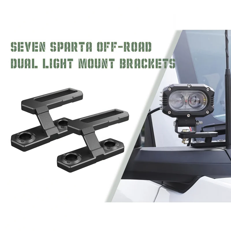 

1 пара семи Sparta двойной светильник на стойке A, крепление для внедорожных каналов, монтажные кронштейны для Ford Bronco, аксессуары 2/4 двери 21-25