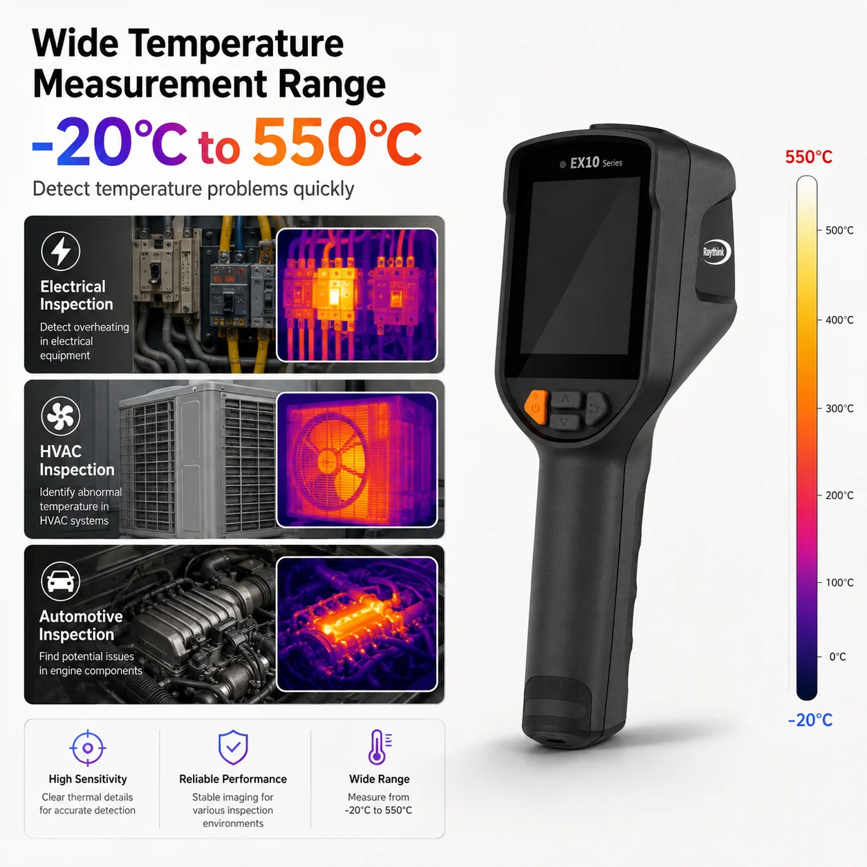 Raythink Ex10 Thermal Imager A - Nf 521 Thermal Imaging Camera ulasan dan harga