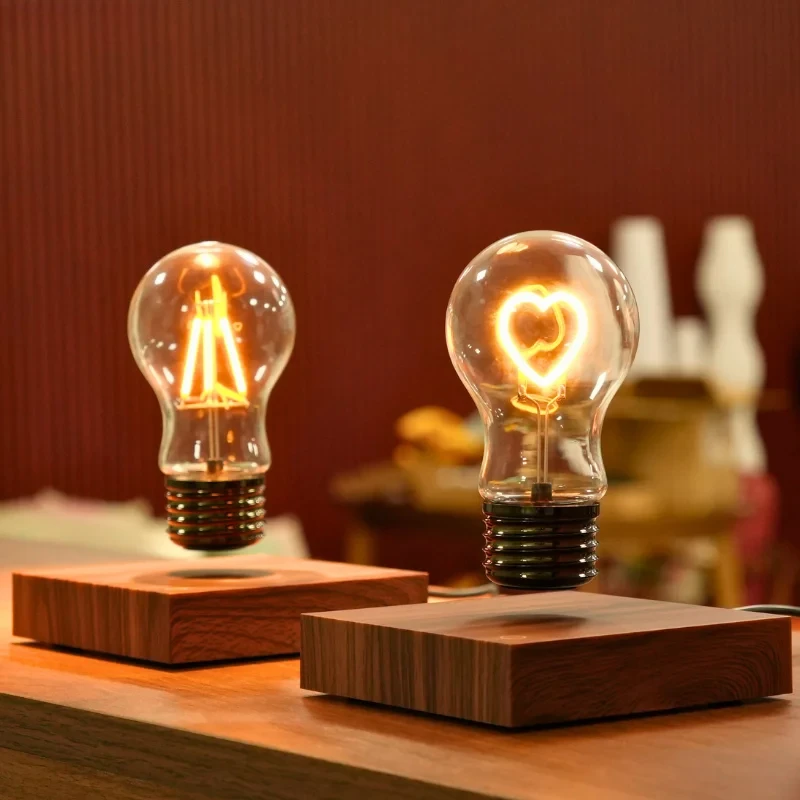 

Levitating Bulb Lamp Floating Night Light Unique Valentine‘s Day Gift for Boy Girl Friend for Home Office Christmas Birthday