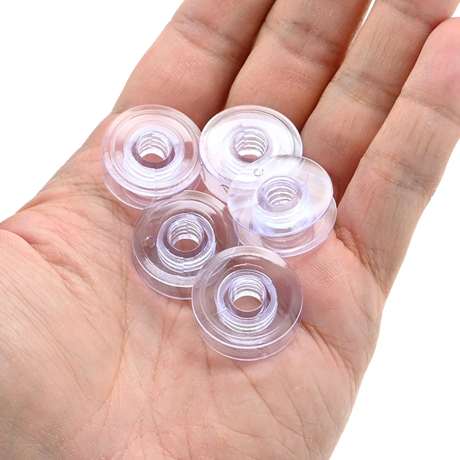 10Pcs Clear Sewing Machine Bobbin 4114401 Fit for Husqvarna Viking 19E 21 21E 49 for White Sewing Machine 3200 3500 3900 & 8910