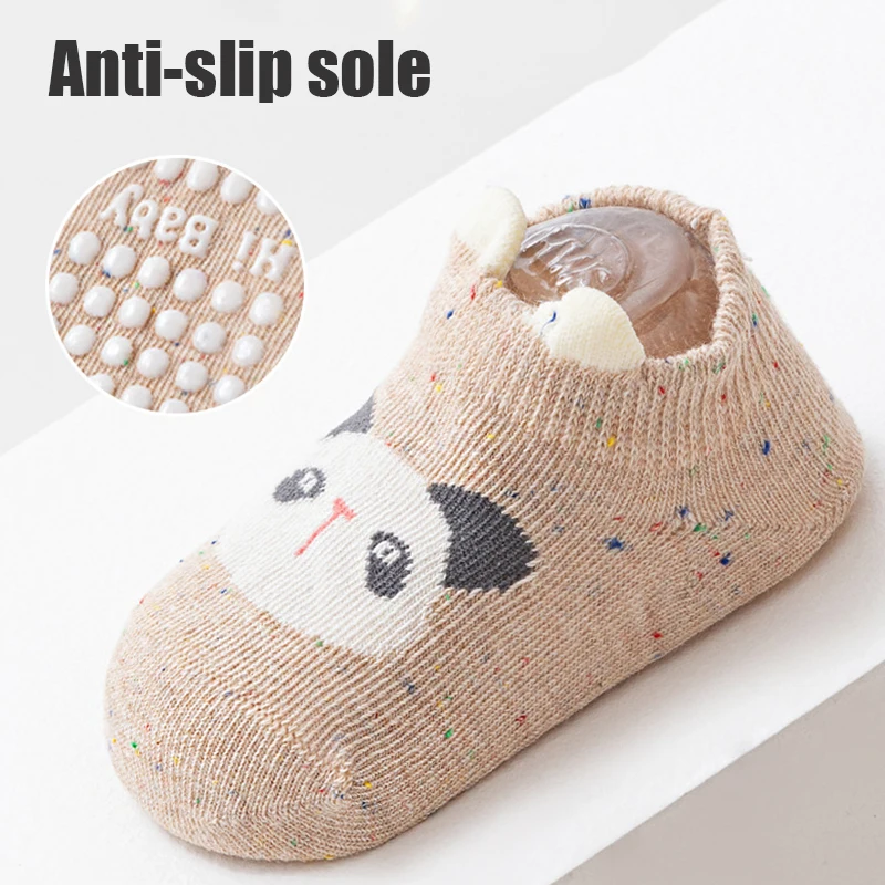 3/5 Pairs Baby Floor Socks Soft Comfortable Anti-Slip Kids Socks Breathable Non Slip Socks For Boys And Girls