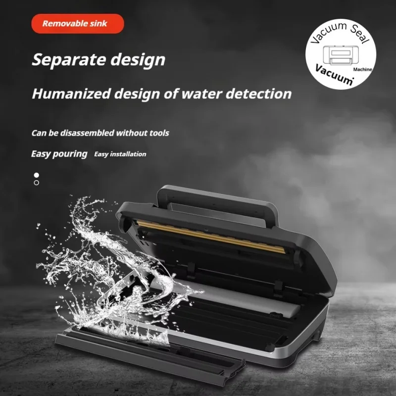 SV628Vacuum Sealer Plastic Sealer Dry and Wet Dual-use Sealer High-end Household Food Preservation Machine view 5