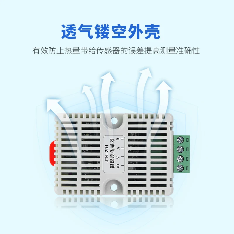 Rs485 Temperature and Humidity Sensor 24v Modbus Protocol Rail Temperature and Humidity Transmitter 12v Temperature and Humidity