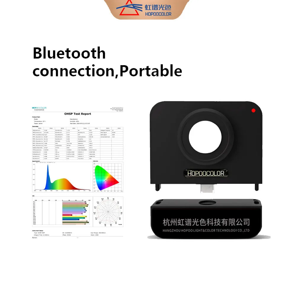 HPCS-310P HPCS-330P 350-800nm PAR Light PPFD Meter Spectrometer Spectrum CCT CRI Flicker Test