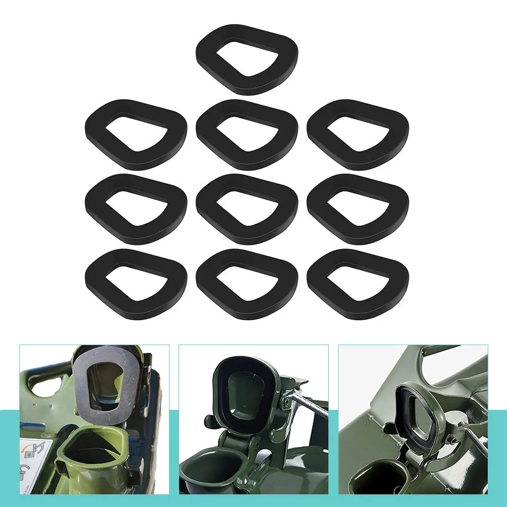 

10Pcs Premium Rubber Tank Grommet Set for 20L Gas Can Spout Sealing Ring Replacement Fuel Tank Seal Washer O Ring Leak Proof