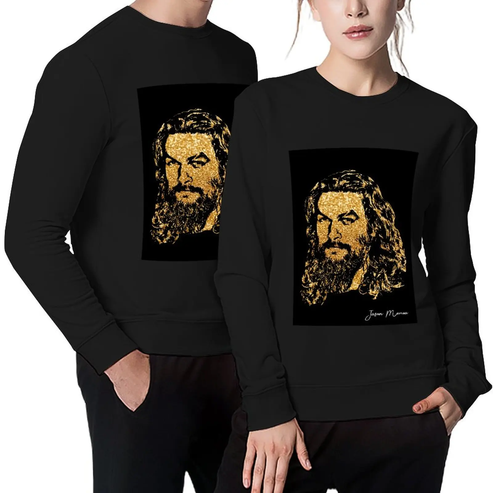 

Jason Momoa portrait Pullover men's sweat-shirt men's coat korean style clothes autumn new products sweatshirts