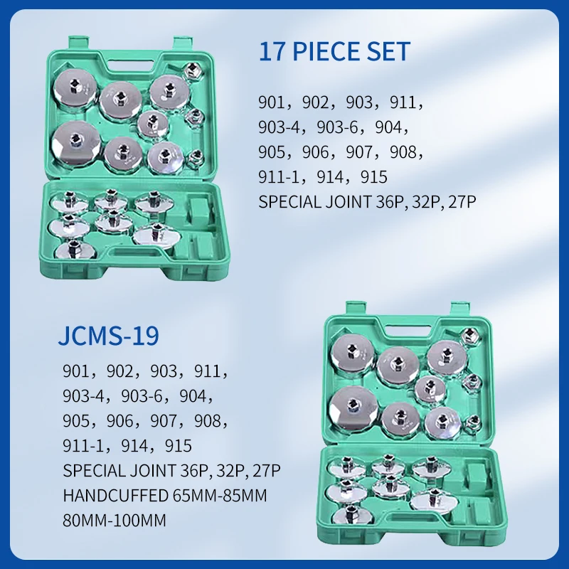 Herramientas de desmontaje y montaje de llave de filtro de máquina tipo Acero, 17, 19, 25, 27, 31 piezas