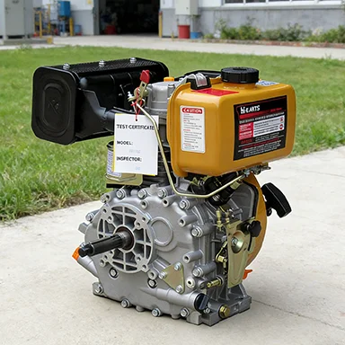2kw/3kw/6KW Single Cylinder Small Diesel Engine HR178FB Keyway Shaft Easy Operate Electric Start Euro 5 Emission