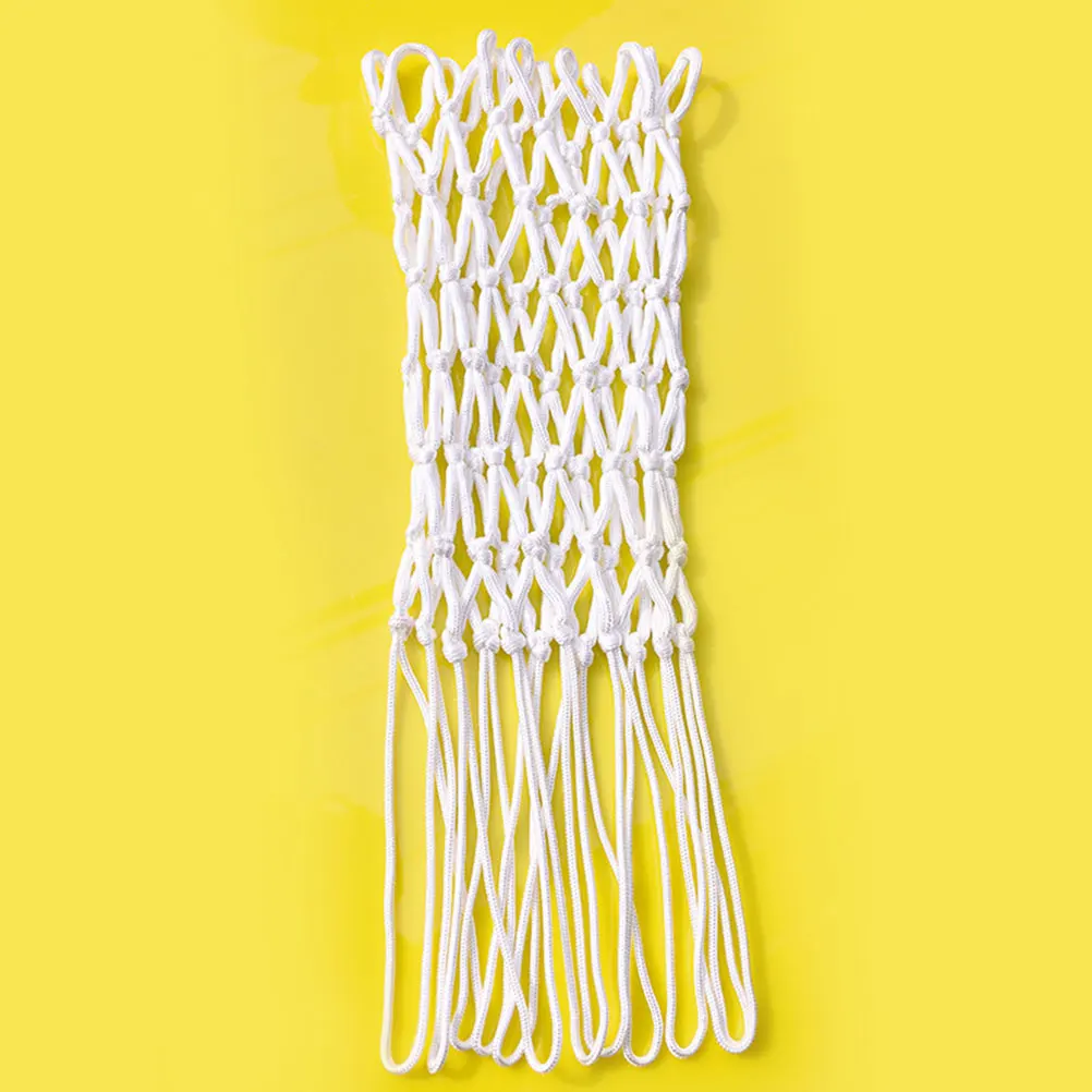 

2pcs Basketball Nets Heavy Duty Thick Durable Outdoor Competition Training Playing Net Hand-Woven -Resistant Mesh For