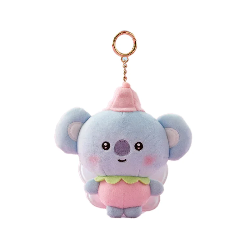 أنيمي الكرتون Bt21 Y2K النحل سلسلة ألعاب من نسيج مخملي لطيف نمط جديد هزلي كوكي Rj ظهره المفاتيح قلادة صديق هدية عيد #6