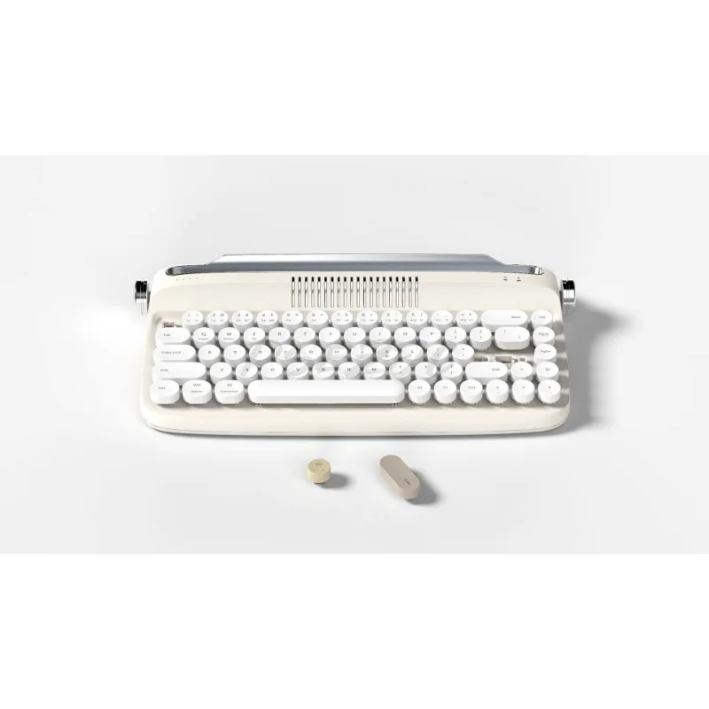 

B307 Rechargeable Retro Bluetooth Wireless Keyboard Laptop Tablet Phone Fashion Office Female Student