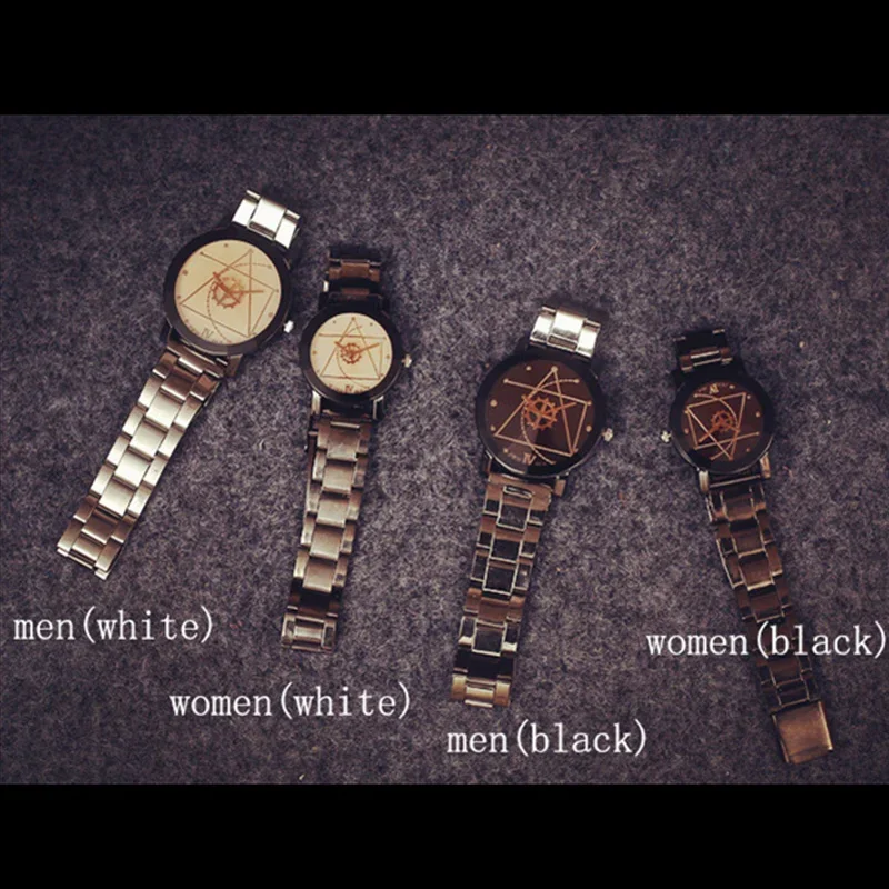 ส่วนบุคคลเกียร์ Turner คู่นาฬิกาสแตนเลสสายรัดเหล็ก Vintage ผู้ชายผู้หญิงนาฬิกาควอตซ์ Hombre Reloj Mujer Montre