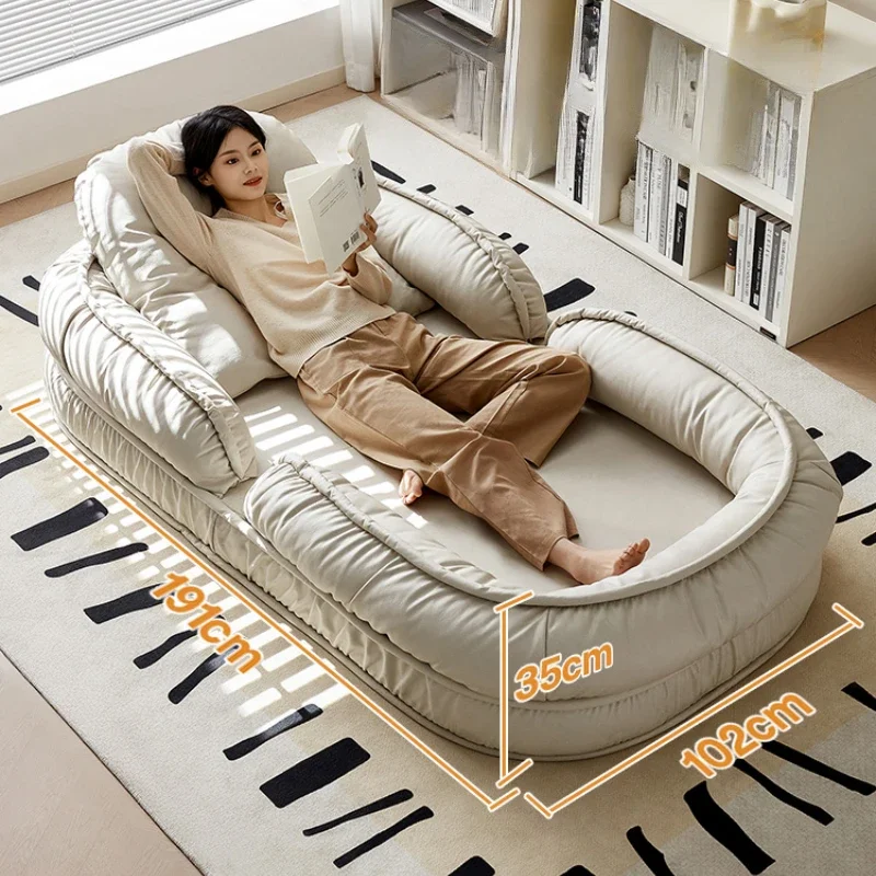 

Luxury Modern Living Room Sofas Folding Single Recliner Lazy Sofa Floor Daybed Nordic Divani Da Soggiorno Home Furniture