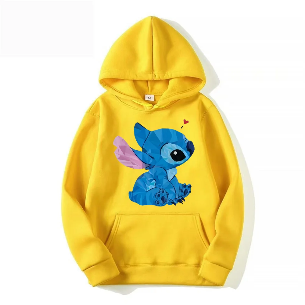 

Hot Sale 2024 New Cartoon Disney Stitch Couple Sports Coat Stitch Hooded Pullover Extra Large Printed Autumn/Winter Sweater