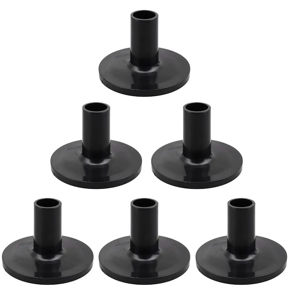 10Pcs 38*38*26mm Percussion Instrument Parts for Drum Set Bushing Cymbal Sleeves with Flange Base Long Cymbal Sleeves