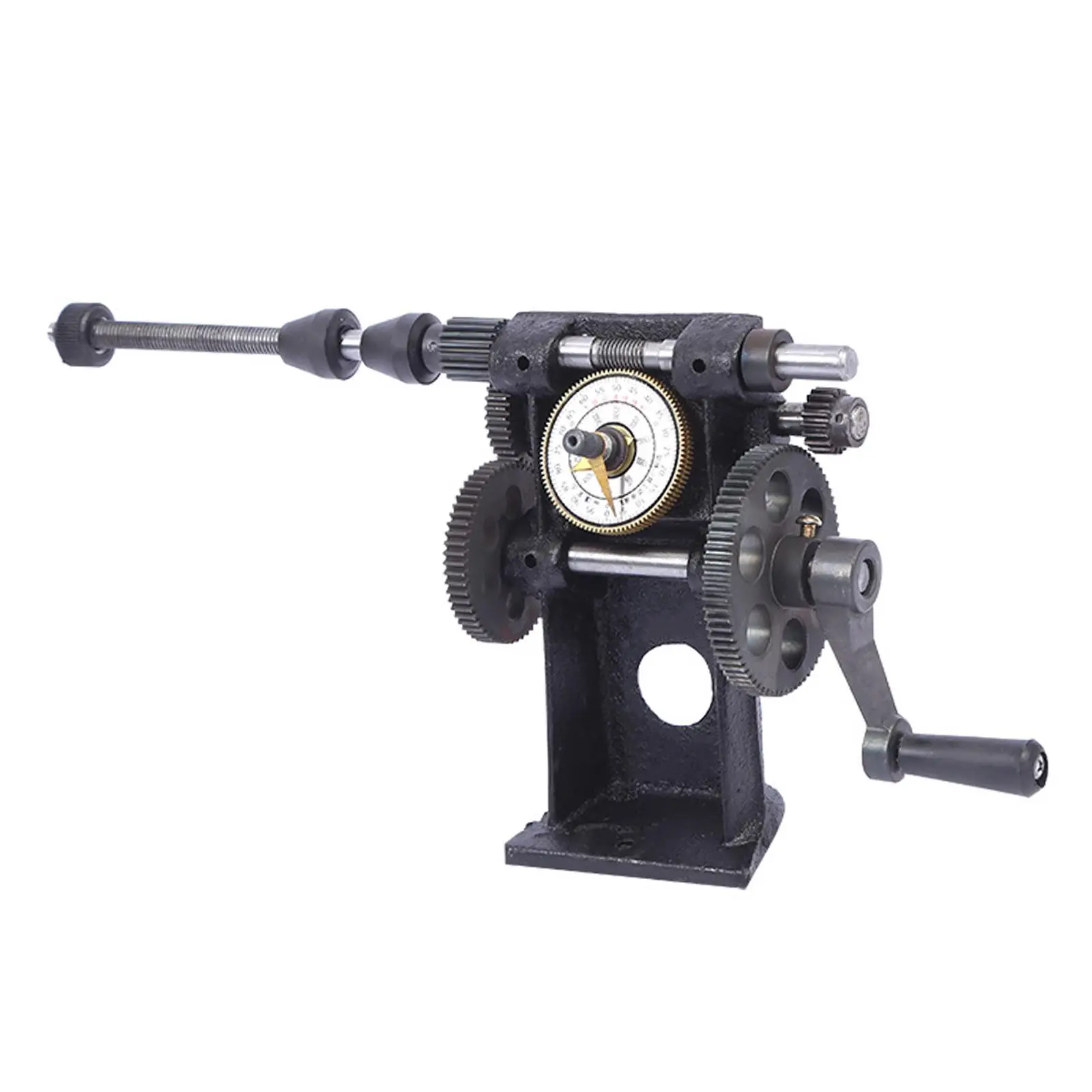 Manual Coil Winder Hand Coil Winding Machine Adjustable Speed Ratio 1:3 and 1:8 with Counter Dual Speed for Ribbon Small Coils