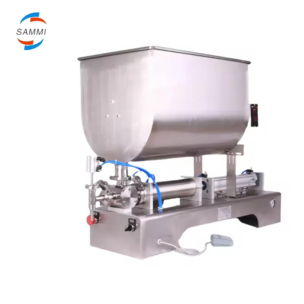 Stainless Steel Chili Sauce Production Line Equipment, Paste Mixing Filling Machine for Pepper Sauce Processing Plant
