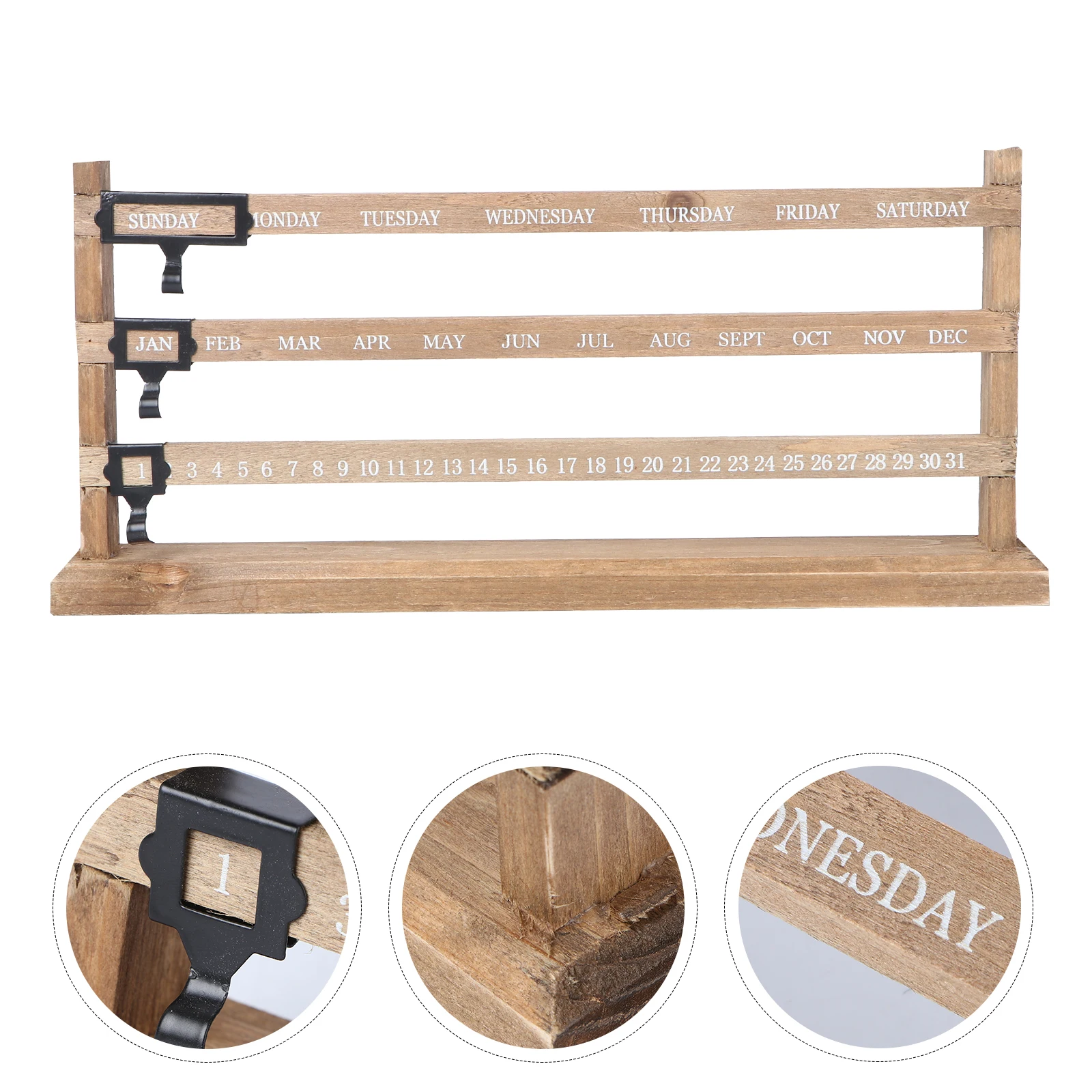 

Vintage Style Wooden Decorative Desktop Log Creative Wood Calendar For Office Home Perpetual Calendar Blocks
