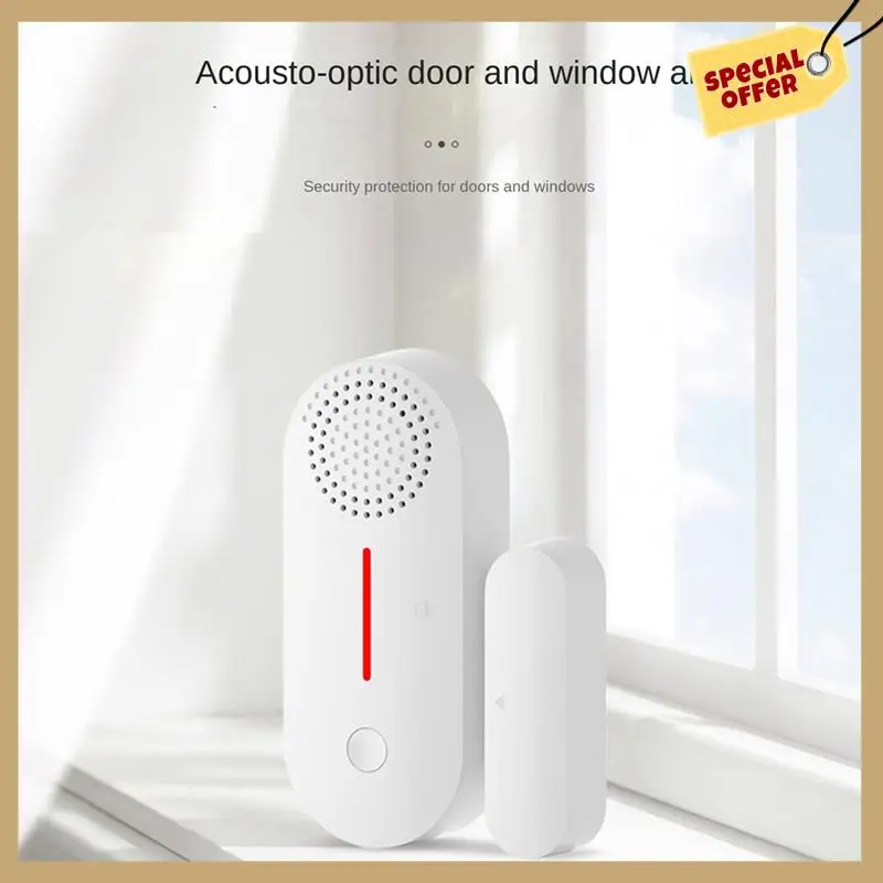 Беспроводной детектор сигнализации Tuya Wi-Fi, безопасная охранная сигнализация, работа с дистанционным управлением для домашнего дверного окна