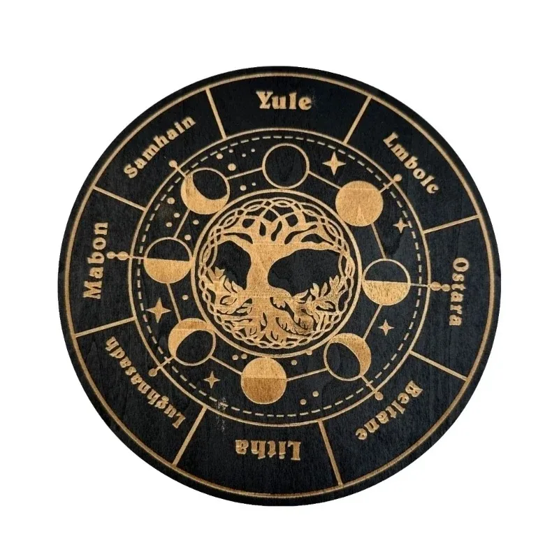 Wood Divination Pendulum Board Array Ornaments Wall Hanging  Wooden Sign Decor for Home Cafe Bar  Man Cave Room Funy Gift Decor