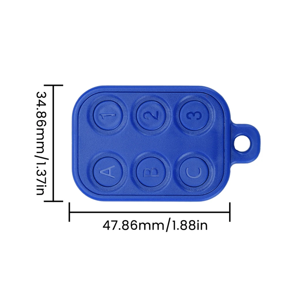 Keyfob 6 in 1 125khz T5577 EM ID Writable IC 13.56Mhz 1k S50 CUID UID Changeable Card Key for parking elevator