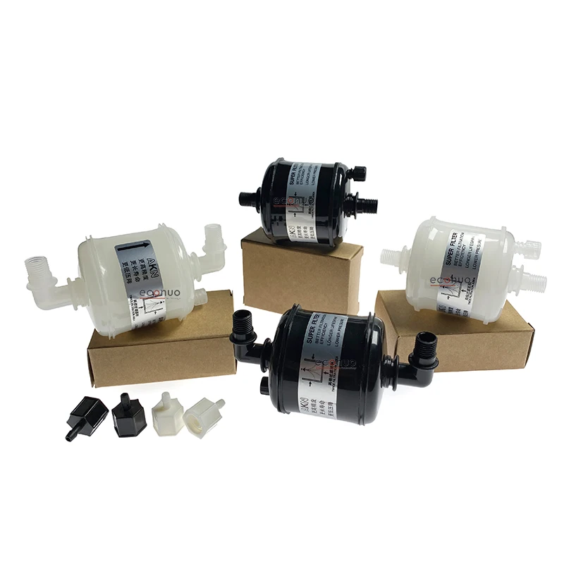 5PCS High Quality Capsule Ink Filter Straight Port Elbow 5u/10u For Inkjet Printer Filter Printing Machine Filter White/Black