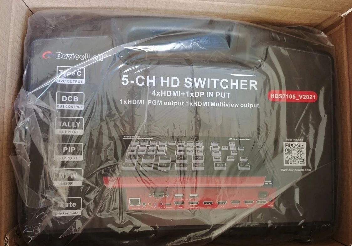 DeviceWell HDS8102 HDS8101 HDS7305 2*HDMI-compatible LCD integrated video switcher Supports 2 Signal Inputs 1 Signal Output