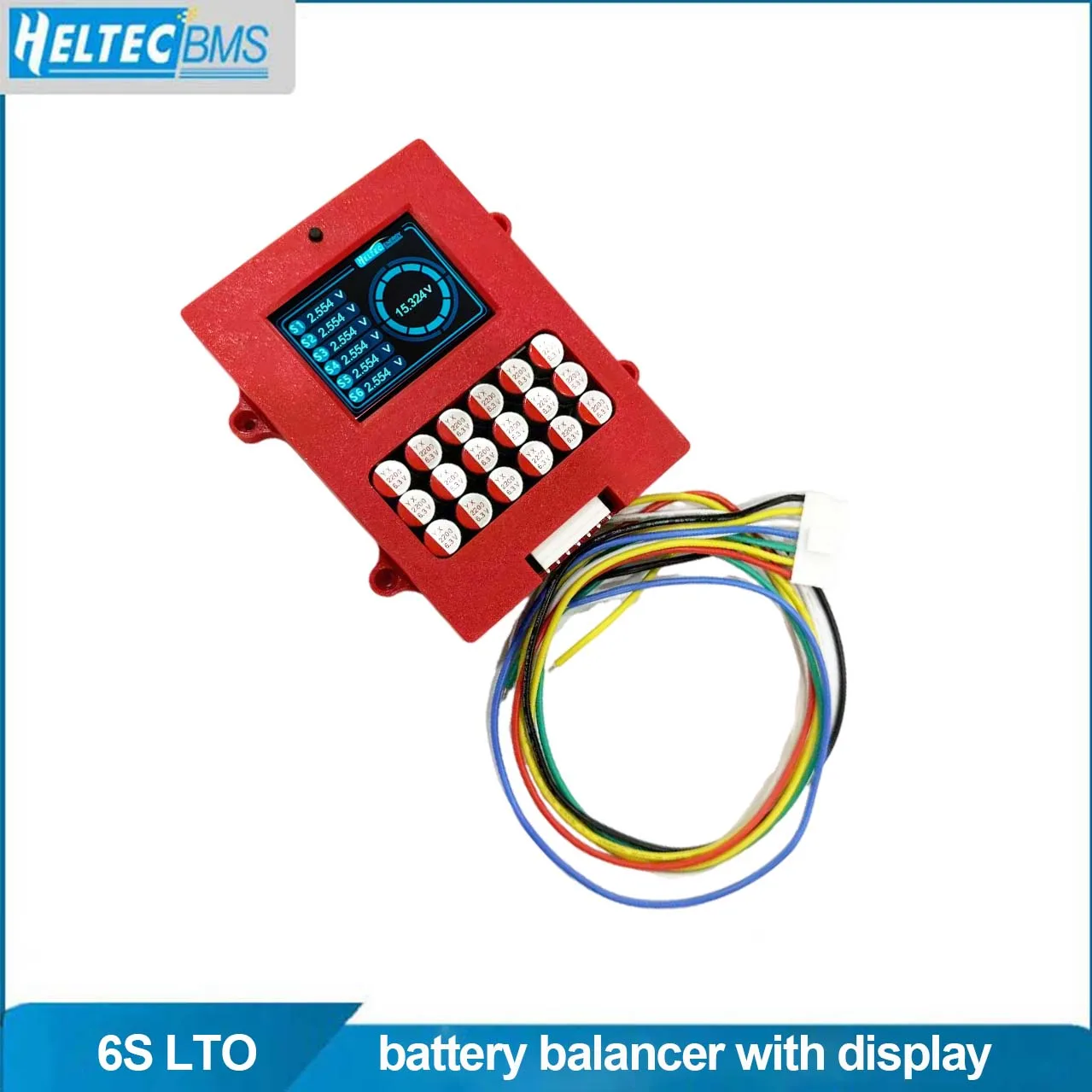 Heltec Lithium titanate 6S Active balancer with voltage display TFT LTO battery voltage tester 6s 5a energy transfer equalizer