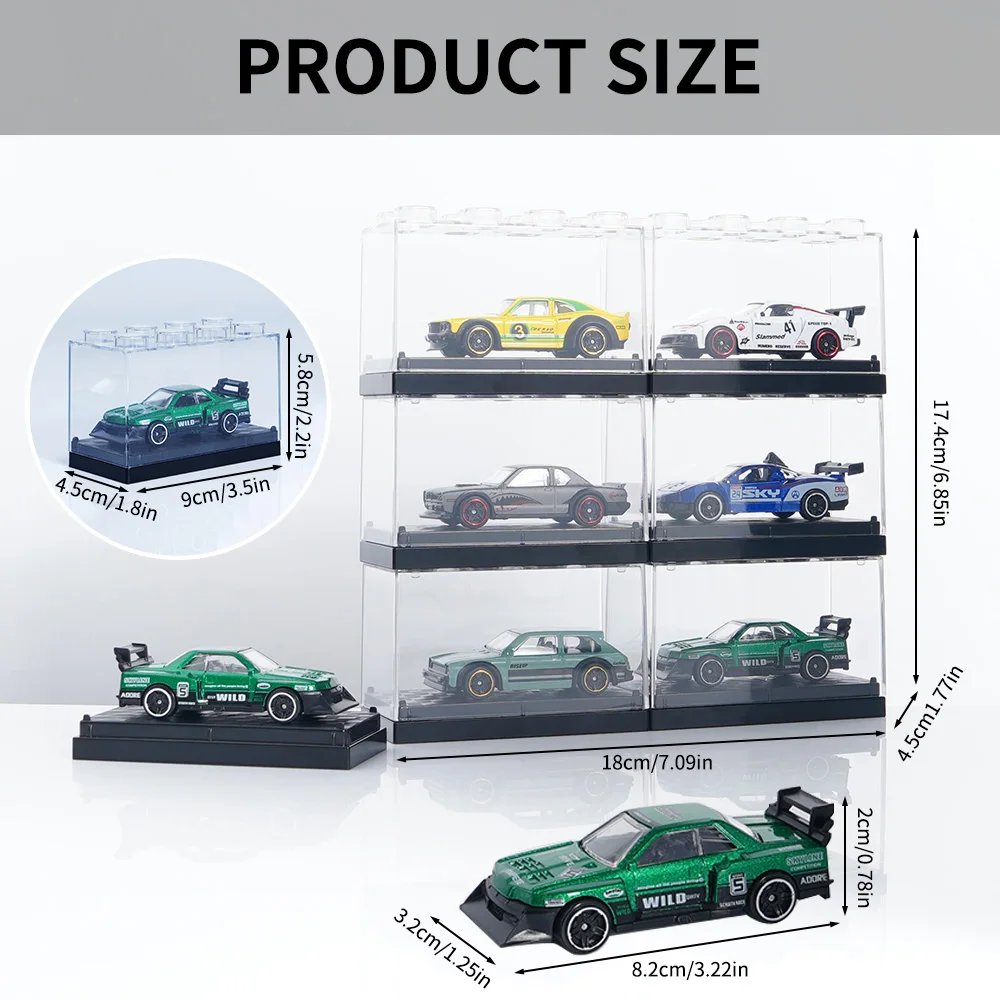 1:64 mini sportwagenmodel van gegoten metaal, GT Diecast autoset met displaydoos, ideale cadeaus voor jongens en autoliefhebbers