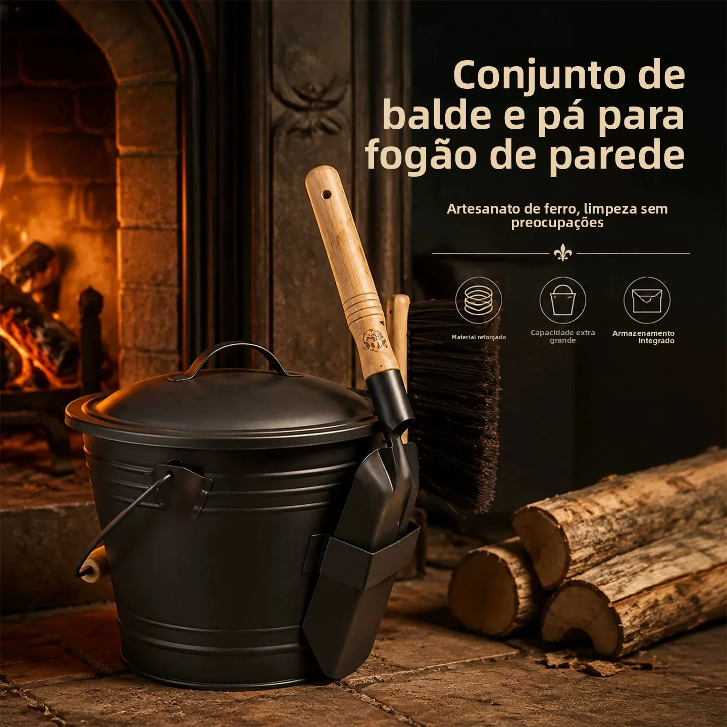 thickened-iron-art-fireplace-ash-bucket-set-three-in-one-storage-tool-kit-for-home-cleaning-water-buckets-portable-handheld