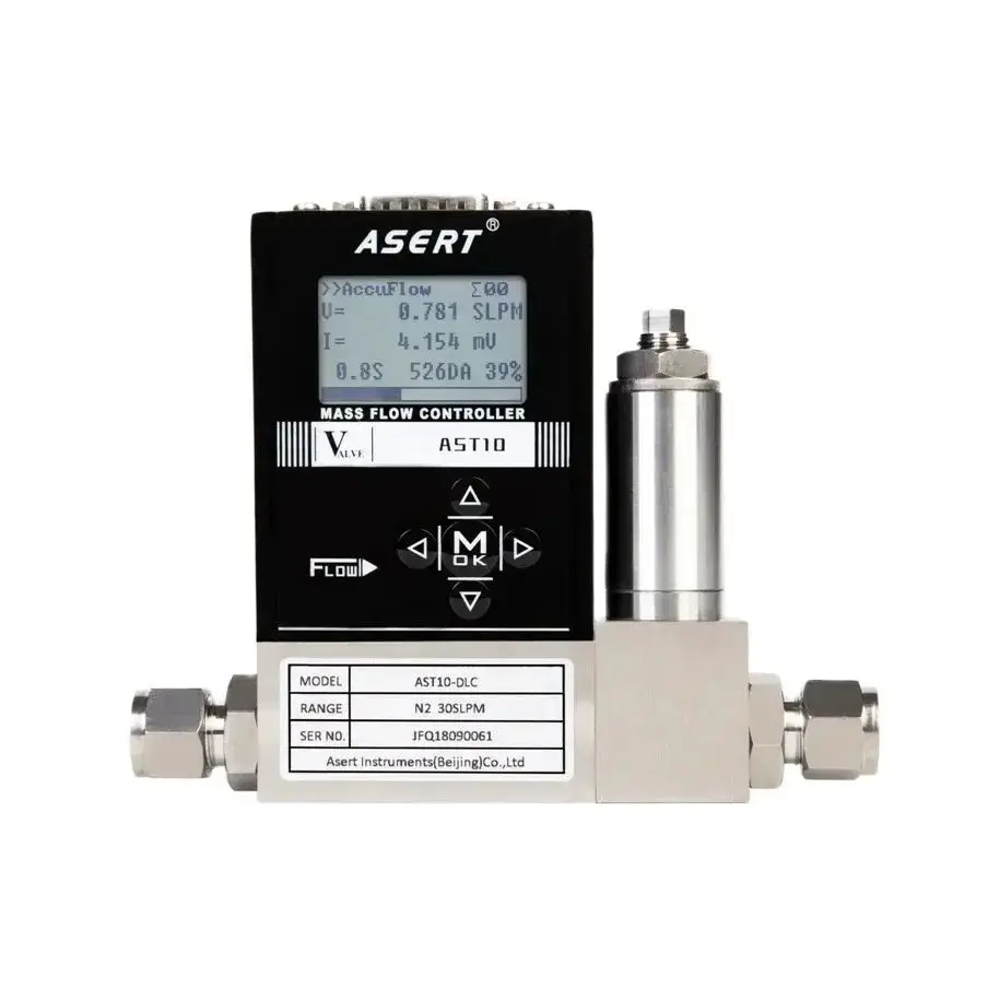 Gas mass flow meter digital display/stainless steel/flow controller/mass flow controller