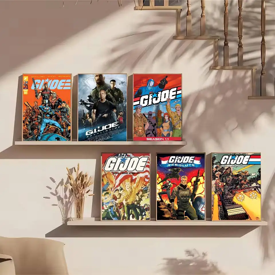 جي.إي. ملصق جو فني ذاتي اللصق مقاوم للماء ملصق ورقي مقهى بار غرفة النوم جدار ديكور #2