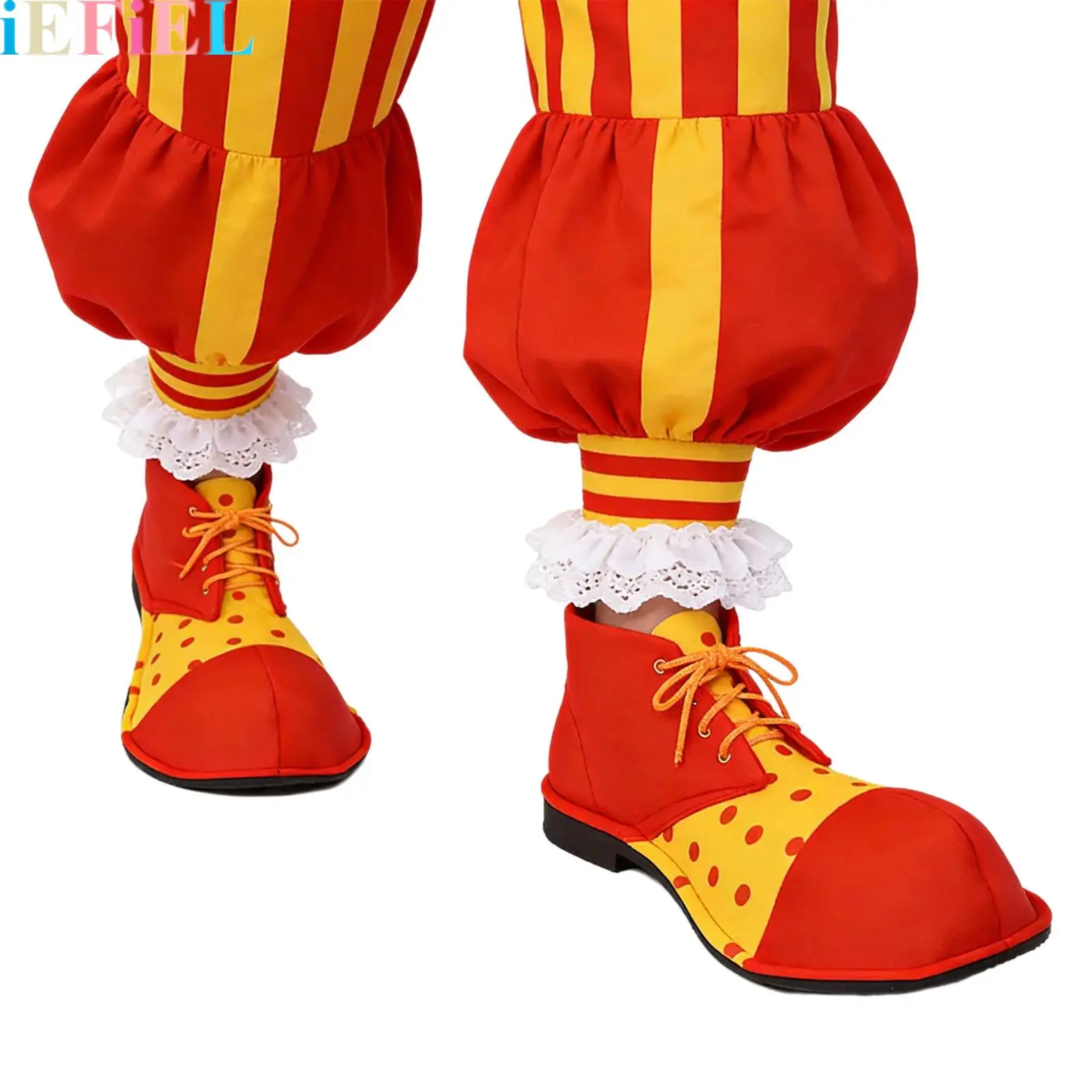 

1 Pair Funny Clown Shoes for Costume Accessory for Adults Halloween Cosplay Carnival Masquerade Party