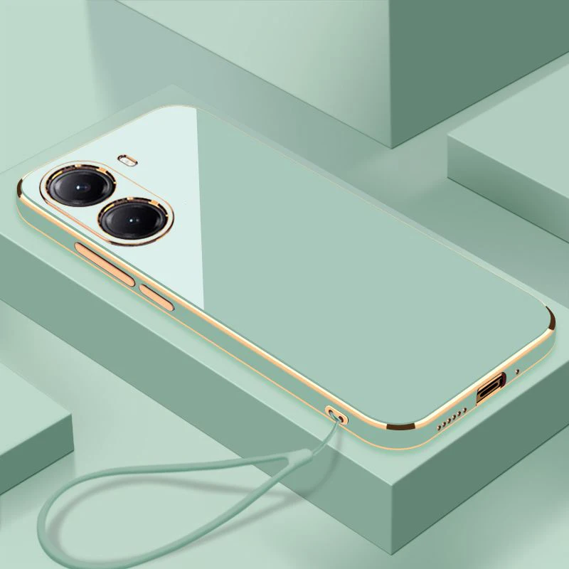 For Xiaomi POCO X7 Pro Case Poco X7 Pro Cover poco x7pro Luxury Square Plating Phone Case POCOX7PRO Shockproof Back Cover
